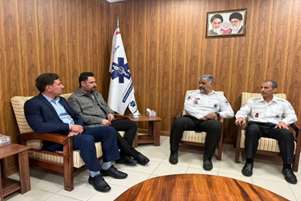 پیگیری مطالبات اورژانس شهرستان سروستان در ستاد اورژانس استان فارس